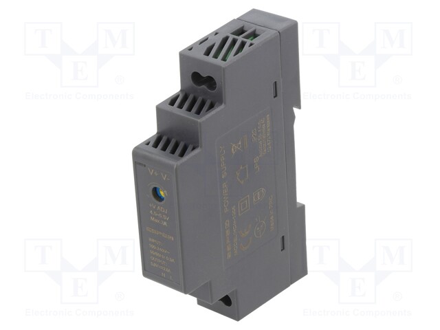 Power supply: switched-mode; 10W; 5VDC; 2A; 100÷240VAC; 90x58x18mm