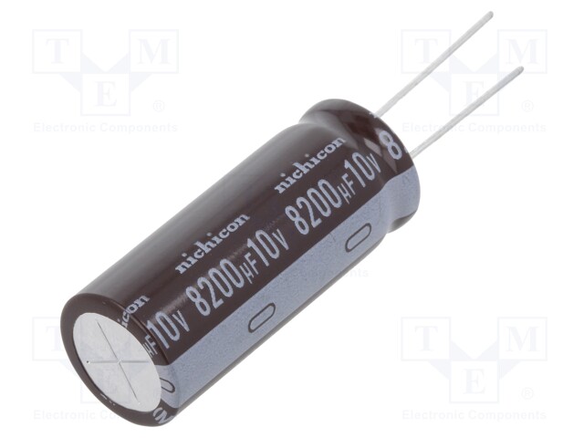 Capacitor: electrolytic; low impedance; THT; 8200uF; 10VDC; ±20%