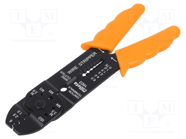 Tool: for crimping; non-insulated terminals; 1.25÷5.5mm2