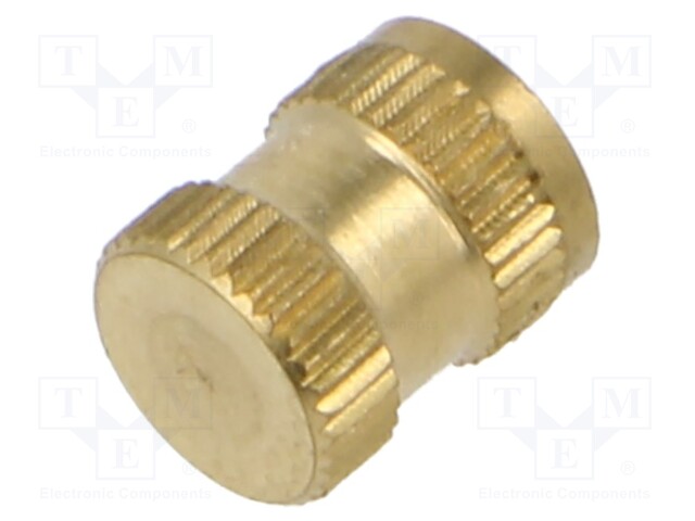 Threaded insert; brass; M4; BN 1041; DIN 16903H