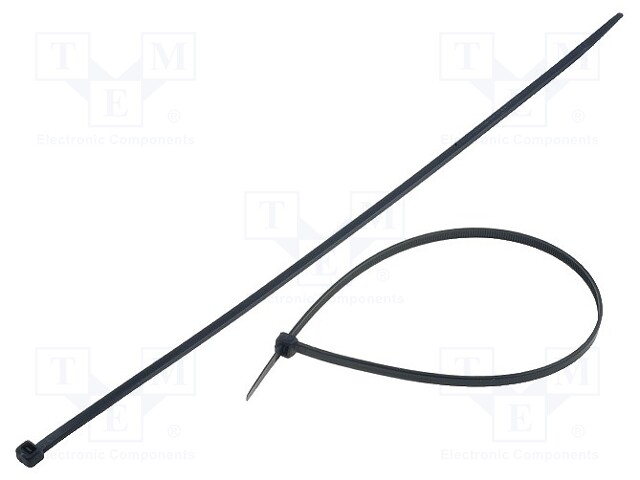 Cable tie; L: 368mm; W: 4.8mm; polyamide; 215.5N; black; Ømax: 102mm