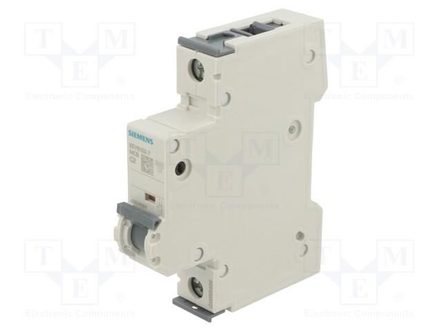 Circuit Breaker, MCB, 5SY6, 1P, 6 kA, 400 V, 2 A