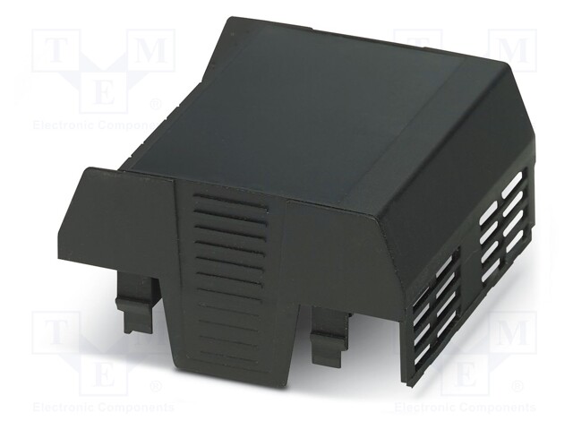 Cover; for enclosures; UL94HB; Series: EH 70 FLAT; Mat: ABS; black