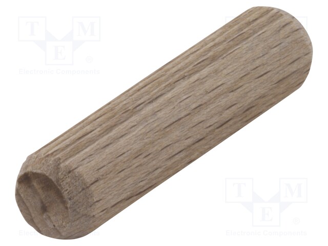 Assembly stud; wood (beech); Ø: 10mm; L: 40mm; 30pcs.