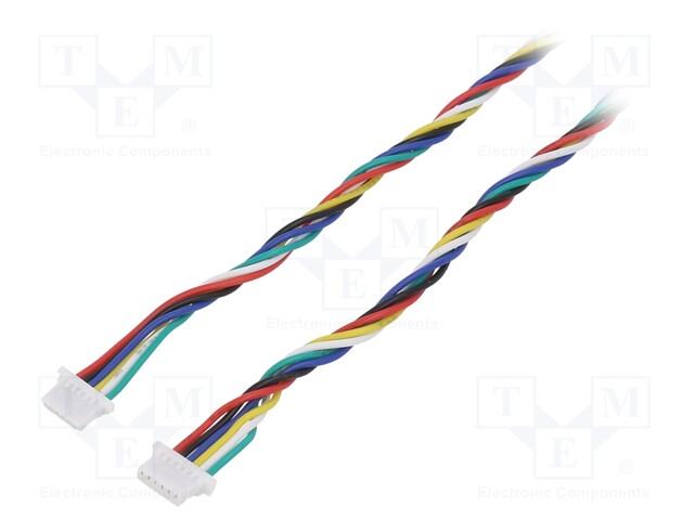 Cable; JST SH; PIN: 6; 400mm; 28AWG