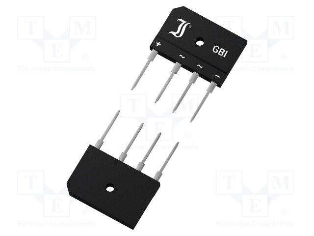 Single-phase bridge rectifier; Urmax: 50V; If: 35A; Ifsm: 320A; GBI