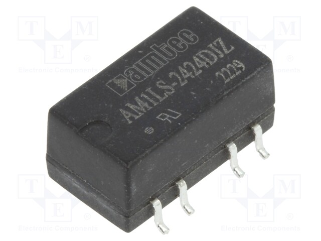 Converter: DC/DC; 1W; Uin: 21.6÷26.4V; Uout: 24VDC; Uout2: -24VDC