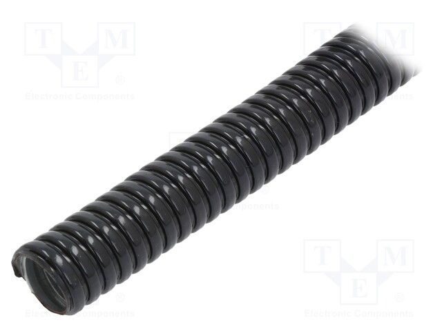 Protective tube; ØBraid : 34mm; galvanised steel; black; Len: 10m