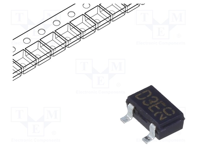 Diode: Schottky rectifying; SMD; 20V; 0.5A; Ufmax: 0.5V; SOT346