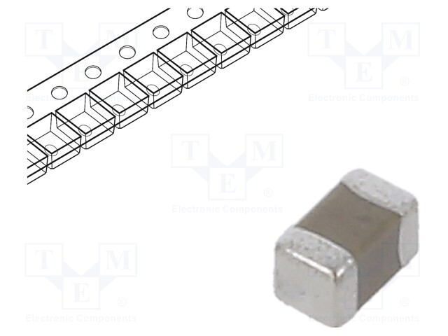 Capacitor: ceramic; MLCC; 1uF; 6.3V; X5R; ±20%; SMD; 0201