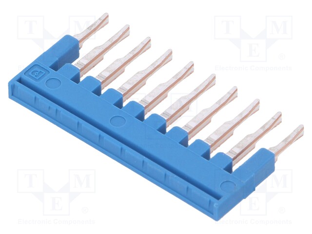 Screw bridge; ways: 10; blue; Width: 3.5mm; UL94V-0