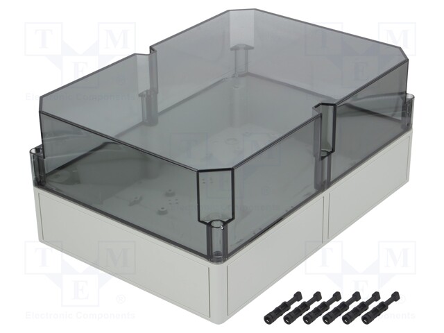 Enclosure: multipurpose; X: 254mm; Y: 361mm; Z: 165mm; TK PS; grey