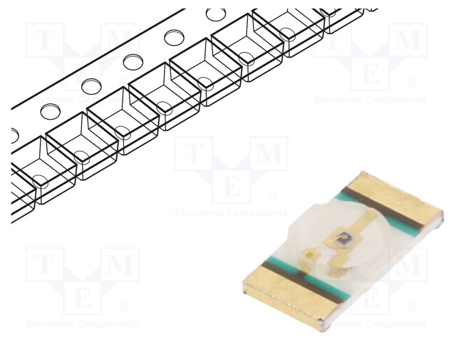 LED; SMD; 1206; orange; 45÷90mcd; 3.2x1.6x0.6mm; 130°; 2÷2.4V; 20mA