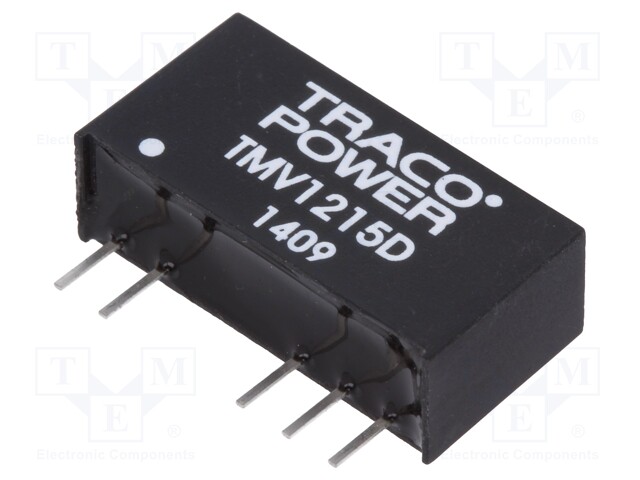 Converter: DC/DC; 1W; Uin: 10.8÷13.2V; Uout: 15VDC; Uout2: -15VDC