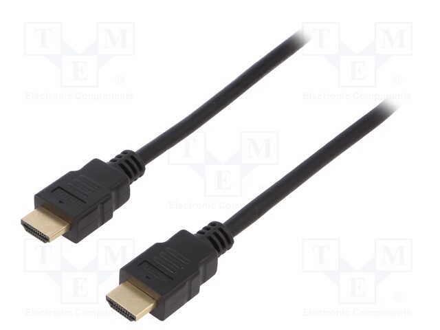 Cable; HDMI 2.1; HDMI plug,both sides; 2m; black