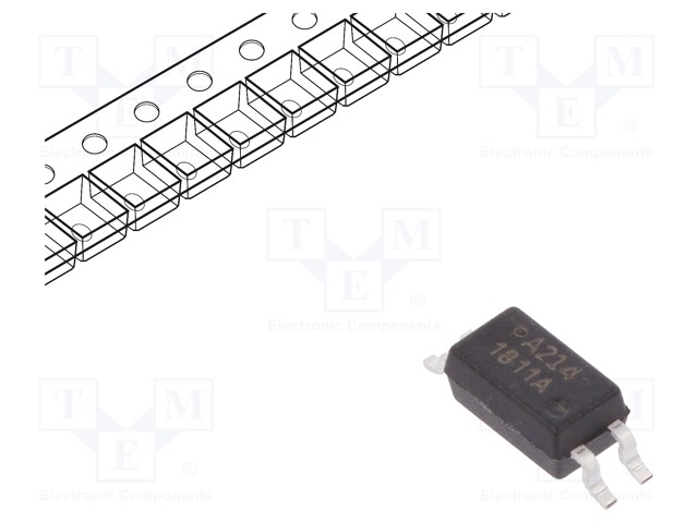 Optocoupler; SMD; Channels: 1; Out: transistor; Uinsul: 3kV; Uce: 80V