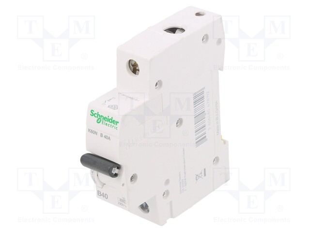 Circuit breaker; 230/400VAC; Inom: 40A; Poles: 1; DIN; Charact: B