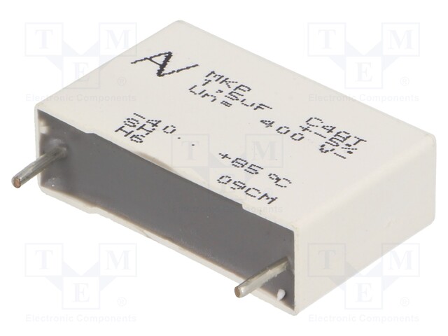 Capacitor: polypropylene; 1.5uF; ESR: 7.1mΩ; C4AT; THT; ±5%; 400VDC