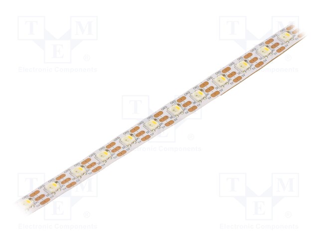 Programmable LED tape; RGBW; 5050; 5V; LED/m: 70; 12mm; white PCB