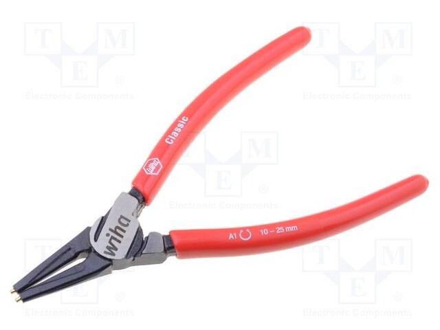 Pliers; internal circlip; Ring: external; Pliers len: 140mm