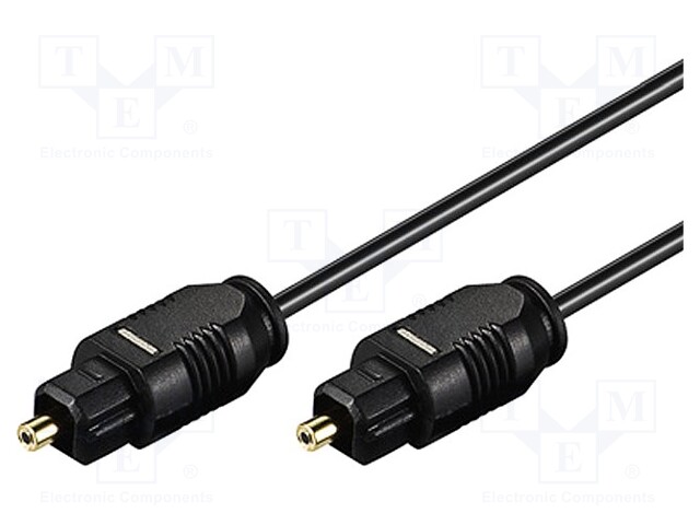 Cable; Toslink plug,both sides; 3m; Øcable: 2.2mm