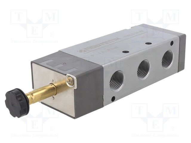 Electromagnetic valve; 5/2; G 3/8"; Pressure: 1.5÷8bar; S: 63mm