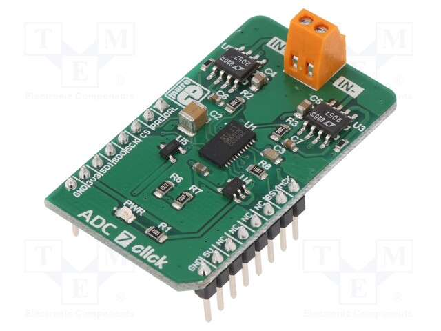 Click board; A/D converter; SPI; LTC2500-32; 3.3/5VDC