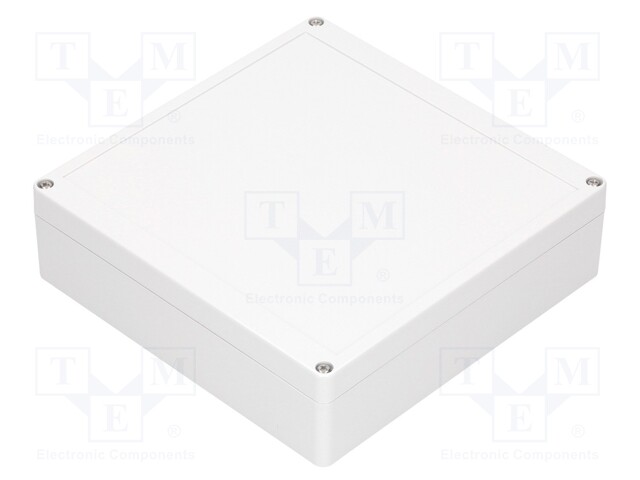 Enclosure: multipurpose; X: 190mm; Y: 190mm; Z: 55mm; polycarbonate