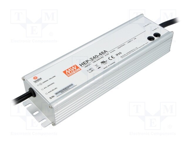 Power supply: switched-mode; modular; 240W; 48VDC; 44.8÷51.2VDC