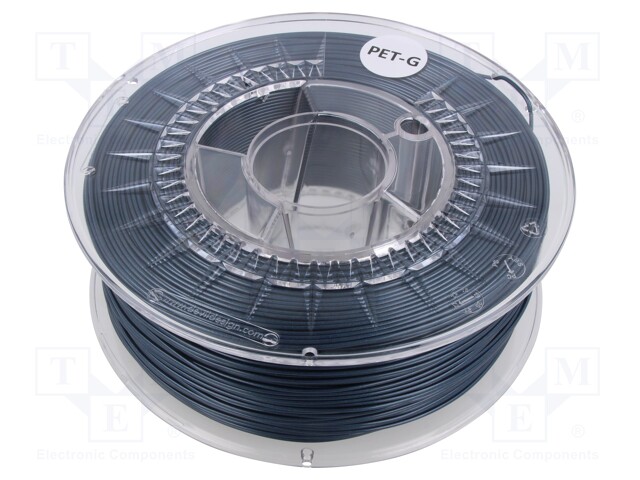 Filament: PET-G; Ø: 1.75mm; light steel; 220÷250°C; 1kg
