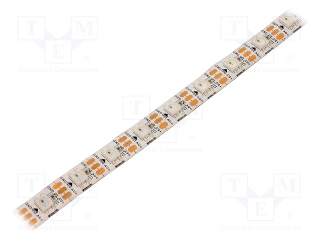 Programmable LED tape; RGB; LED/m: 60; SMD; 5050; 5V; 10mm; 140°