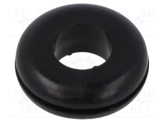 Grommet; black; UL94HB; TPR