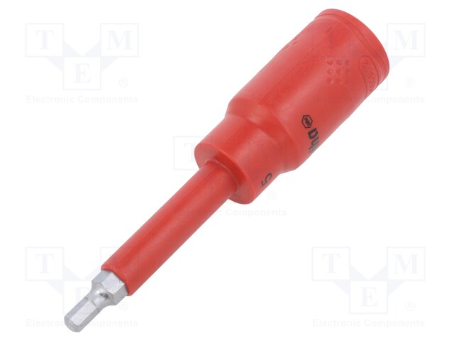 Key; hexagon keys,socket spanner; HEX 5mm; 1/2"; insulated