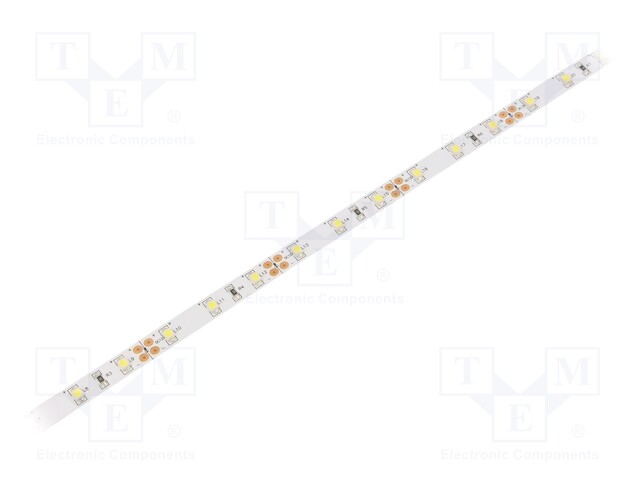 LED tape; white cold; LED/m: 60; SMD; 3528; 12V; W: 8mm; D: 2.5mm; IP20