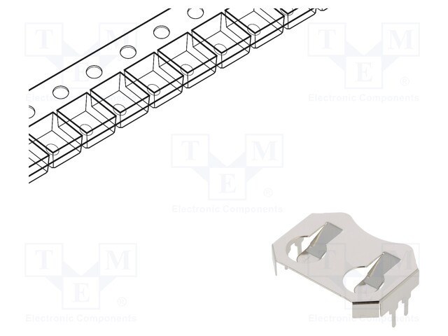 Clip; Mounting: PCB; 4.22mm; Package: reel