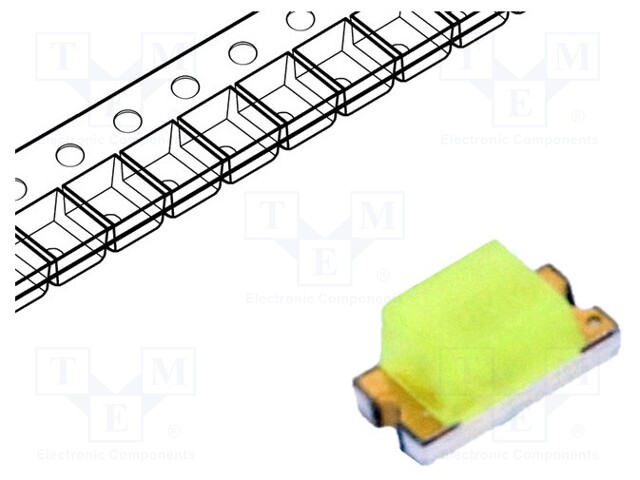 LED; SMD; 0603; white cold; 45÷180mcd; 130°; 5mA; 2.55÷3.15V; 72mW