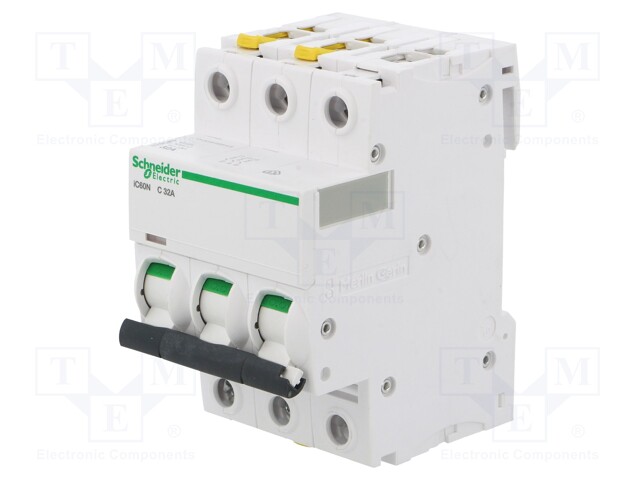 Circuit breaker; 400VAC; Inom: 32A; Poles: 3; DIN; Charact: C; 6kA