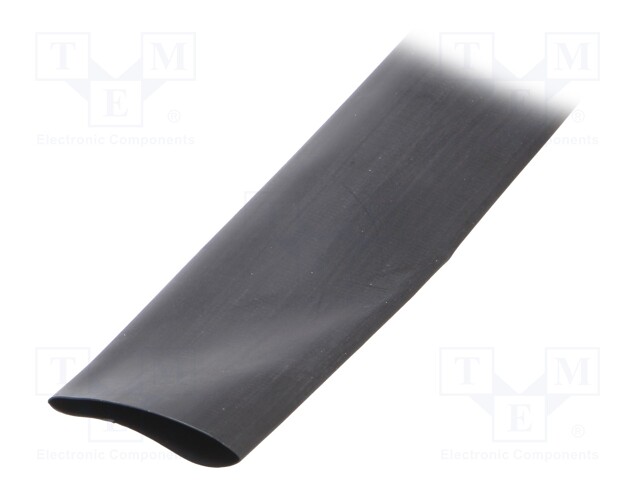 Heat shrink sleeve; glueless; 3: 1; 24mm; L: 50m; black