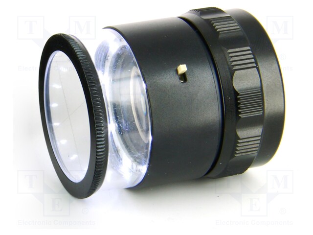 Desk magnifier; Mag: x10; Lens diam: 30mm