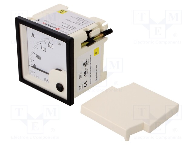 Meter: panel; analogue; 0/600÷1200A; True RMS; Iin: 1/2A; Class: 1,5