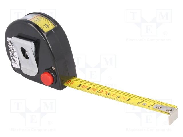 Measuring tape; L: 3m; Width: 16mm; Enclos.mat: ABS