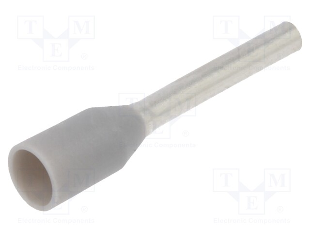 Tip: bootlace ferrule; insulated; 0.75mm2; 10mm; tinned; crimped