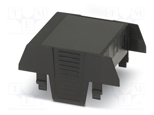 Cover; for enclosures; UL94HB; Series: EH 52,5; Mat: ABS; black