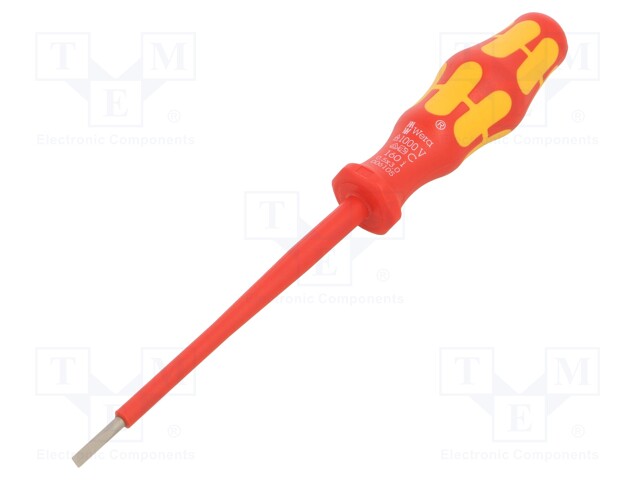 Screwdriver; insulated; slot; 3,0x0,5mm; Blade length: 100mm