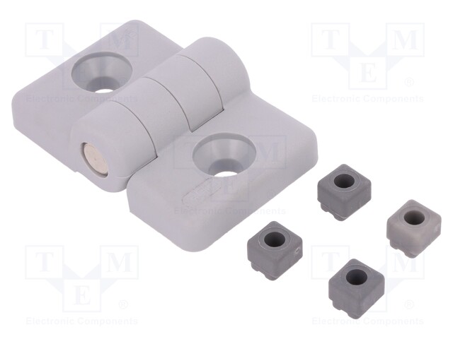 Hinge; Width: 30mm; technopolymer (PA); grey; H: 36mm