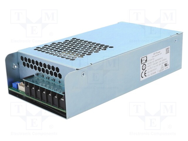 Power supply: switched-mode; 350W; 12VDC; 25A; OUT: 1; 680g; 90%