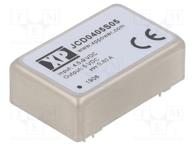 Isolated Board Mount DC/DC Converter, 2:1 Input, ITE, 1 Output, 4 W, 5 V, 800 mA