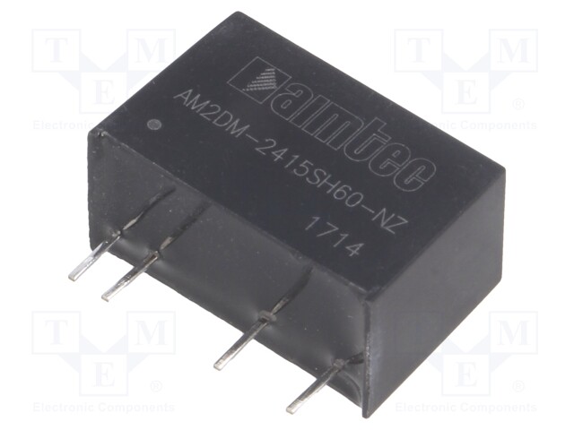 Converter: DC/DC; 2W; Uin: 21.6÷26.4V; 15VDC; Iout: 133mA; SIP7; 4.2g