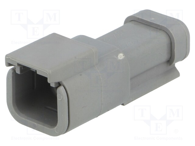Connector: wire-wire; DTM; plug; male; PIN: 2; IP68; Locking: latch