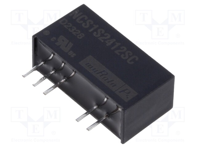 Isolated Board Mount DC/DC Converter, 4:1 Input, ITE, 1 Output, 1 W, 12 V, 83 mA